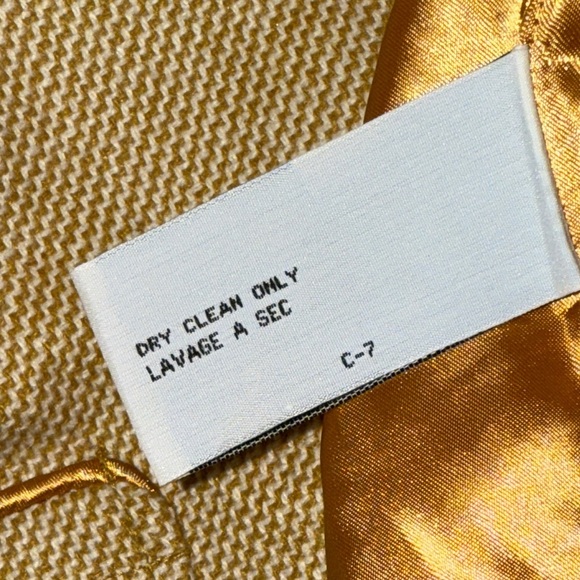 Tulle Small Women's Yellow Single Button Blazer Jacket - Picture 9 of 10